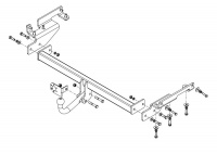 Фаркоп NS 33 для NISSAN Murano (Z52) 2016-2020, Автос, нагрузка 2000/100 кг. БЕЗ подрезки бампера от магазина ФаркопРос